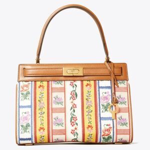 NWT Tory Burch Lee Radziwill Small Bag, Aviation Stripe, $898